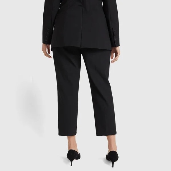 Universal Standard Wool Cropped Trousers High Waisted Pleated Front Pants 4XS 0 - Picture 11 of 16